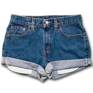 Levi's Shorts - Vtg Levi's Med/Dark Blue Wash High Waisted Shorts Levi's Shorts - Vtg Levi's Med/Dark Blue Wash High Waisted Shorts